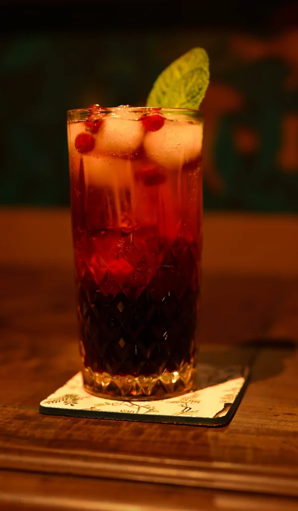 Verre de cocktail du restaurant le siam