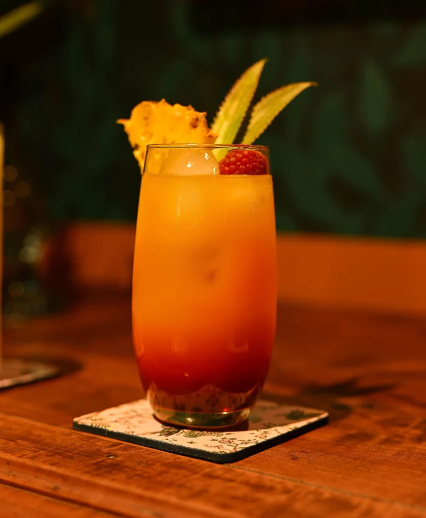 Verre de cocktail du restaurant le siam